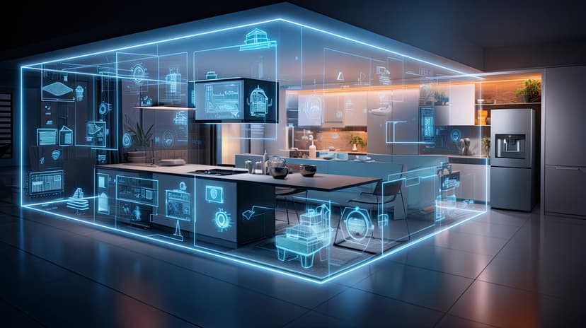 3D building model with data analytics and performance metrics overlay